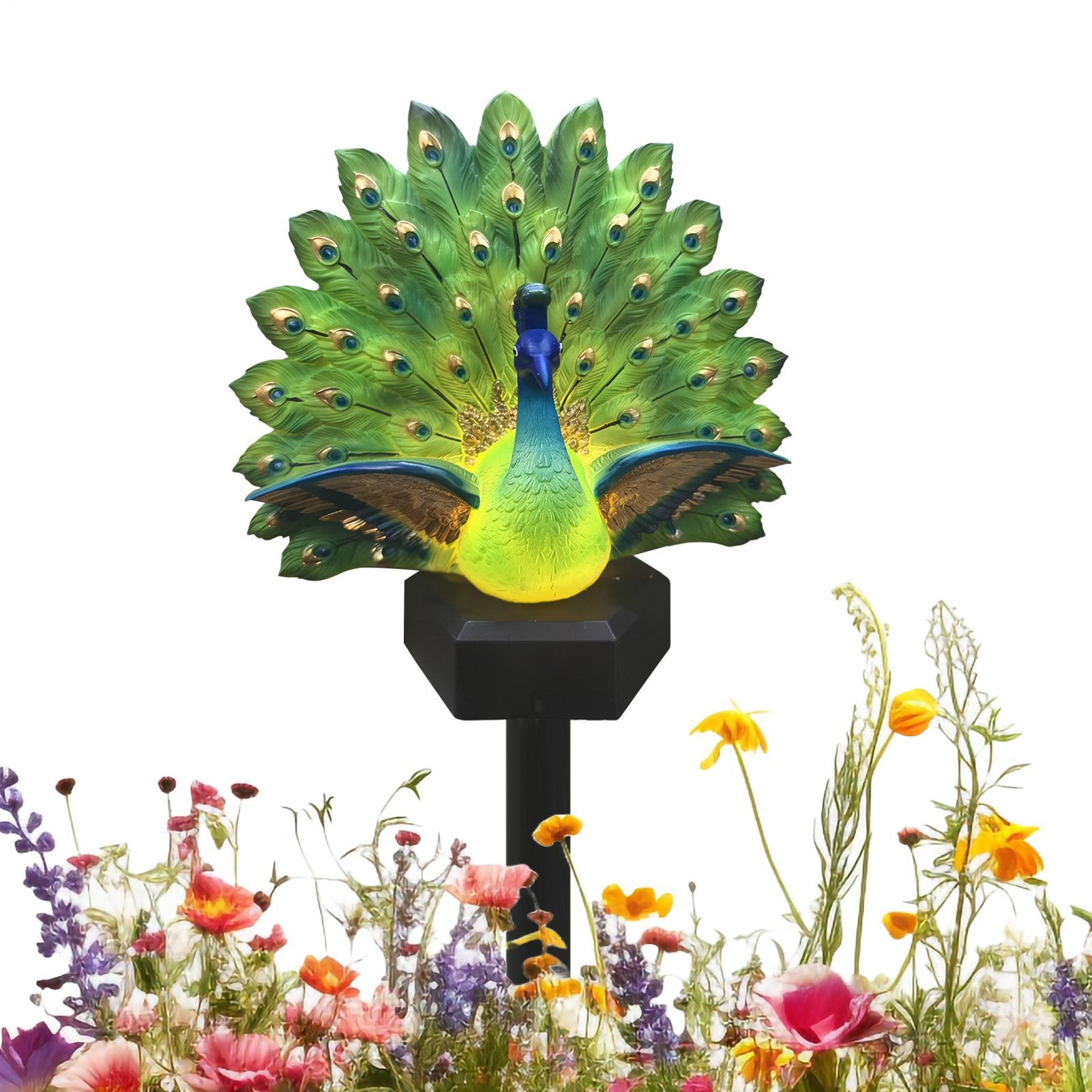 Outdoor Power Stake - Solar Powered Bird Decor Solar Powered