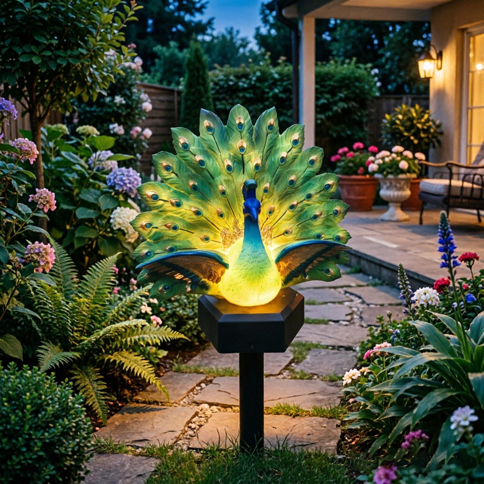 Outdoor Power Stake - Solar Bird Garden Decor Solar Powered
