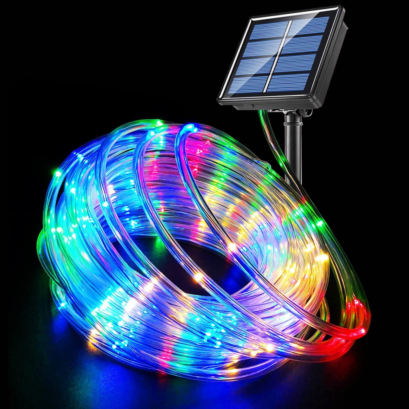 Outdoor Use Power Strip - Outdoor Solar-Powered 120 LED Rainbow Tube