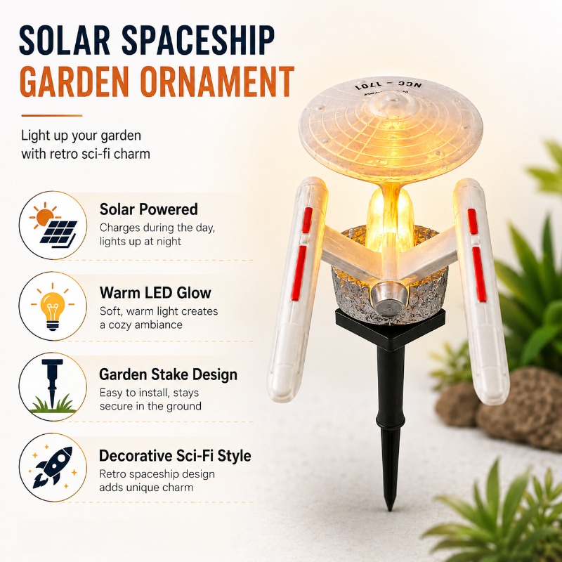 Star Trek USS Enterprise Solar - Outdoor Power Stake review and price