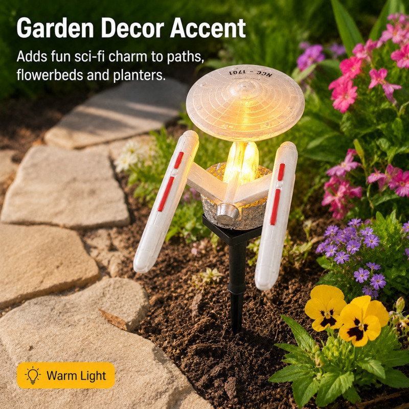 Star Trek USS Enterprise Solar - Outdoor Power Stake review and price