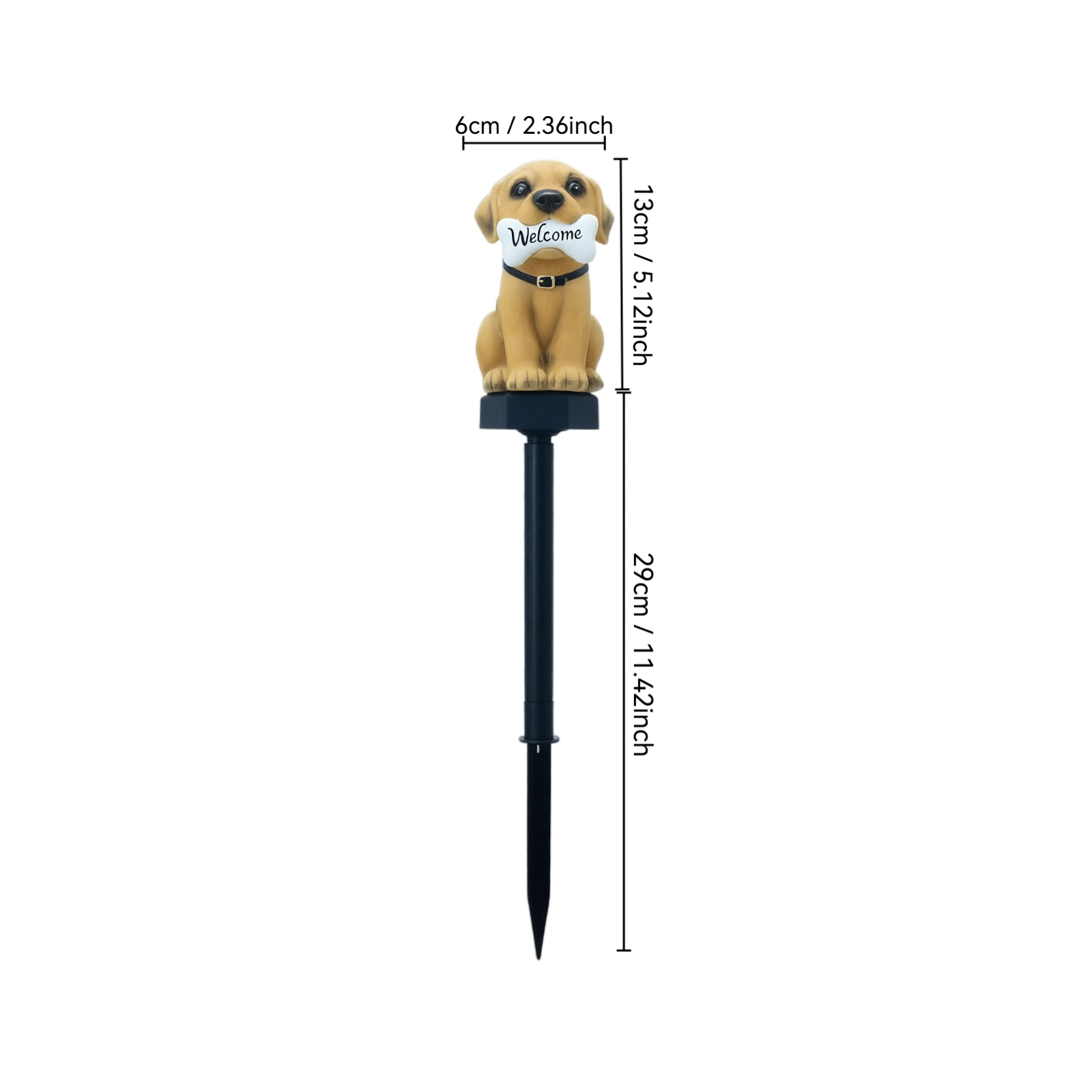 Solar-Powered Puppy Lamp Carto - Outdoor Power Stake review and price