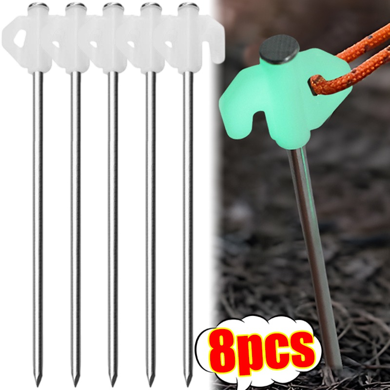 Luminous Tent Pegs Glow in Dar - Outdoor Power Stake review and price