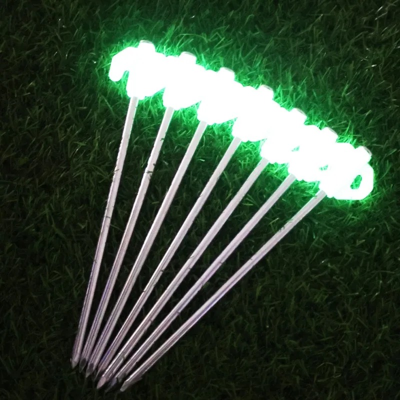 Luminous Tent Pegs Glow in Dar - Outdoor Power Stake review and price