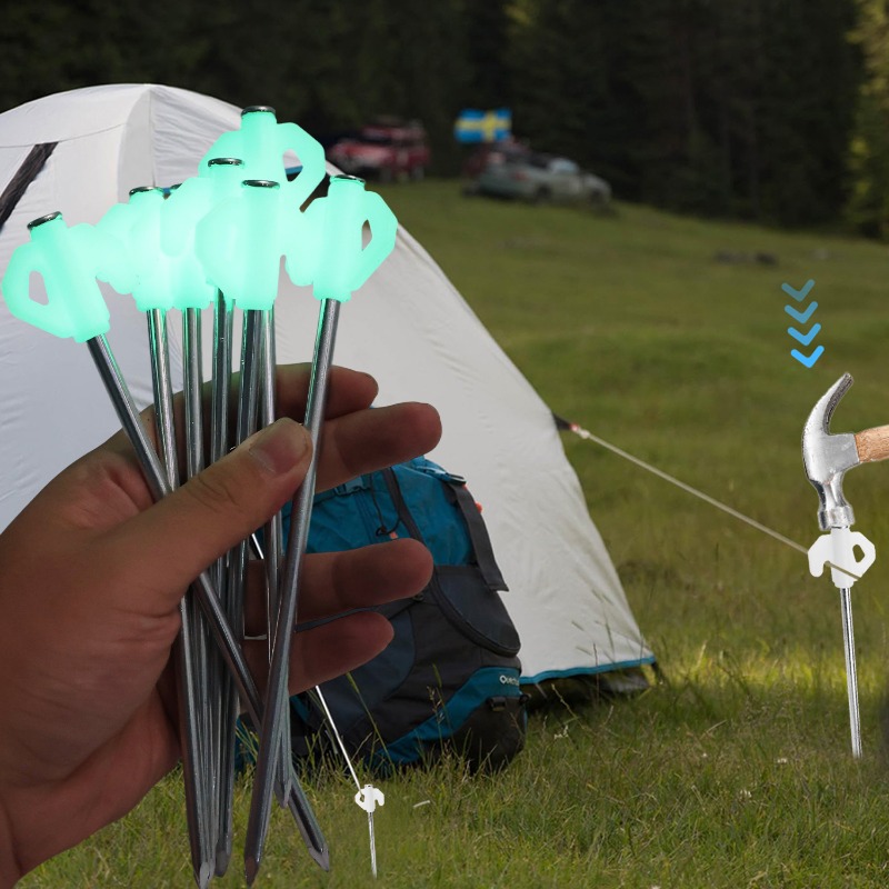 Luminous Tent Pegs Glow in Dar - Outdoor Power Stake review and price