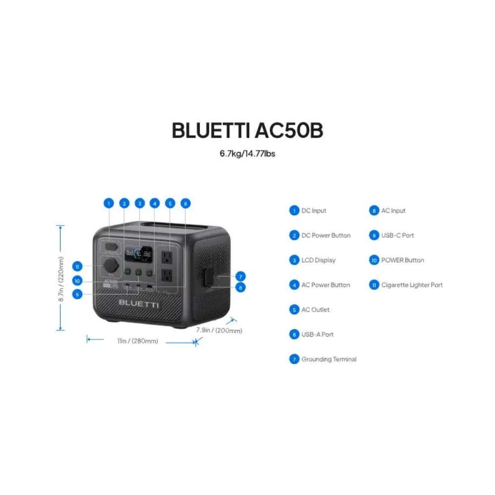 BLUETTI AC50B Portable Power S - Outdoor Power Tower review and price