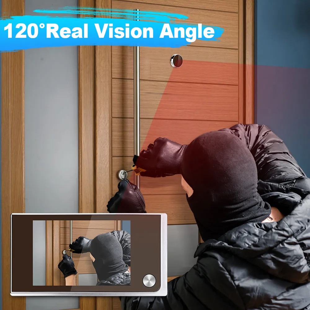 3.5 inch Camera Peephole Doorb - Outdoor Power Monitor review and price